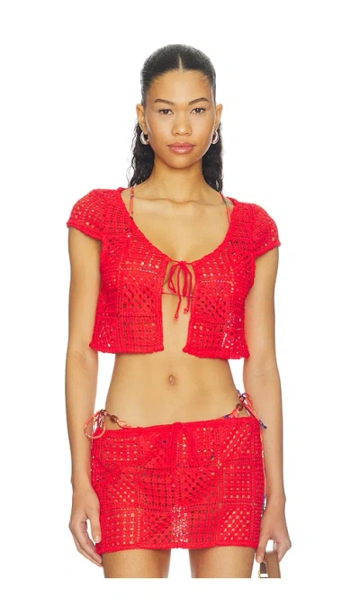 Lovers & Friends Antigua Top In Red