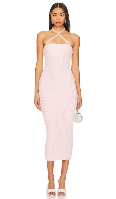 Lovers & Friends Astrid Halter Dress In Blush