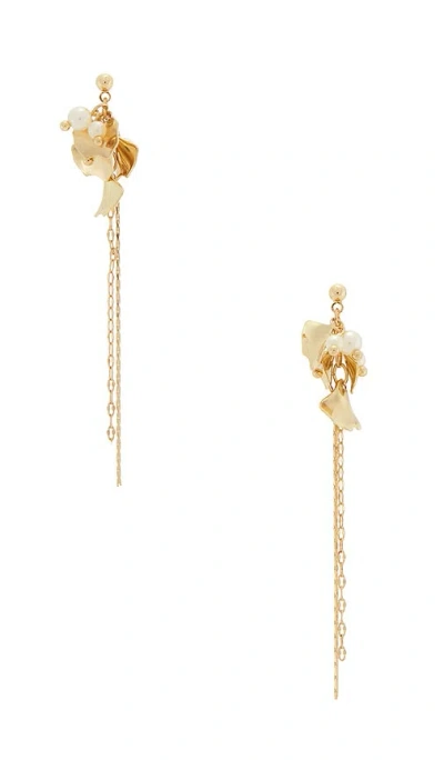 Lovers & Friends Aurora Petal Drop Earrings In 金色