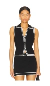 Lovers & Friends Azariah Knit Vest In Black