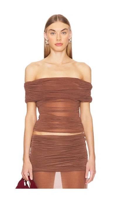 Lovers & Friends Bella Top In Brown