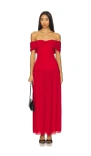 Lovers & Friends Blake Maxi Dress In Red