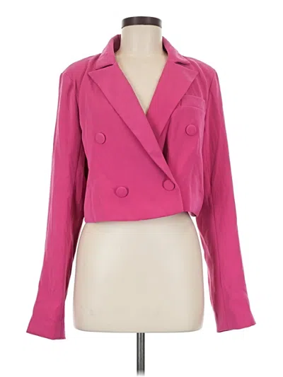 Pre-owned Lovers & Friends Blazer Jacket In Pink