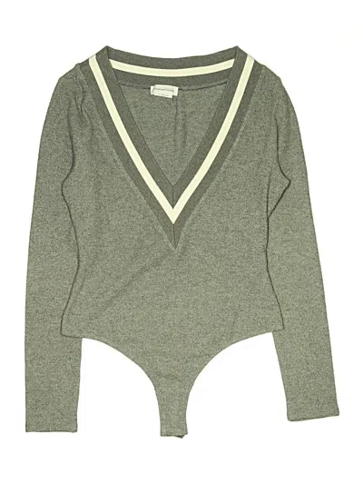 Pre-owned Lovers & Friends Bodysuit In Gray