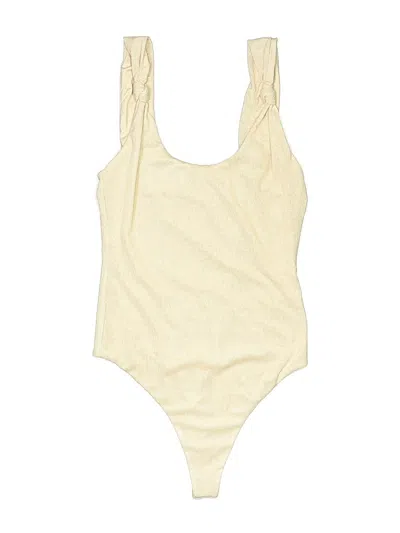 Pre-owned Lovers & Friends Bodysuit In Yellow