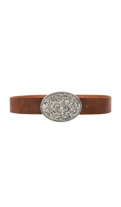 Lovers & Friends Braxton Buckle Belt In Brown