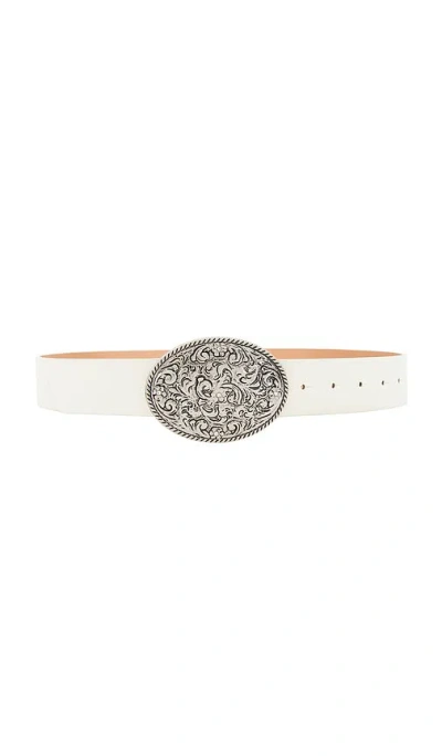 Lovers & Friends Braxton Buckle Belt In White