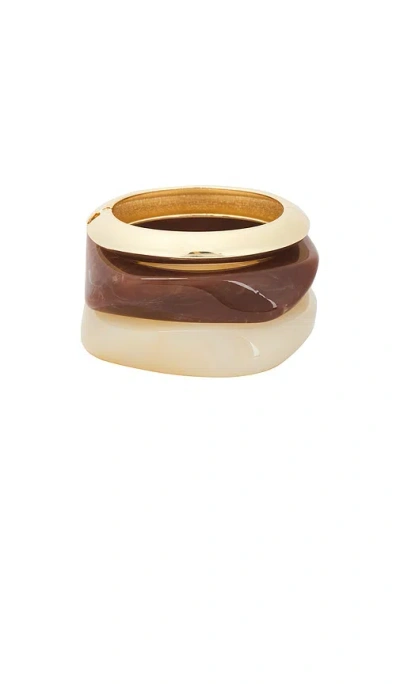 Lovers & Friends Brennan Bracelet Set In Gold
