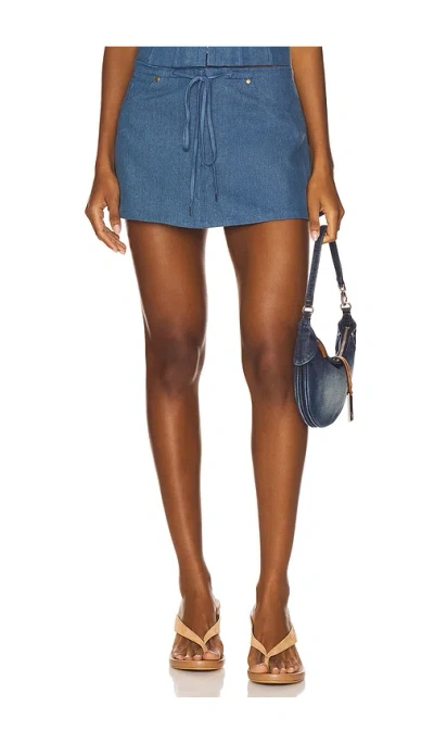 Lovers & Friends Bridgit Skort In Blue