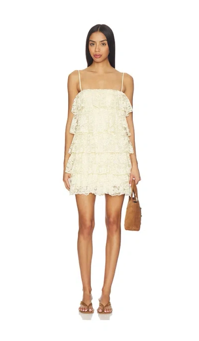 Lovers & Friends Briella Mini Dress In Neutral
