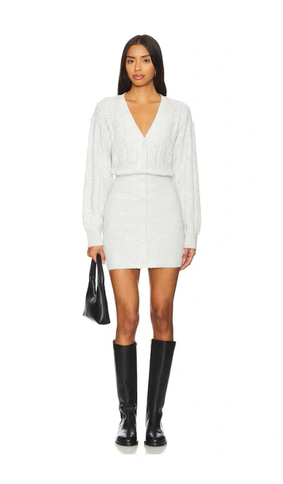 Lovers & Friends Brylee Mini Dress In Heather Grey