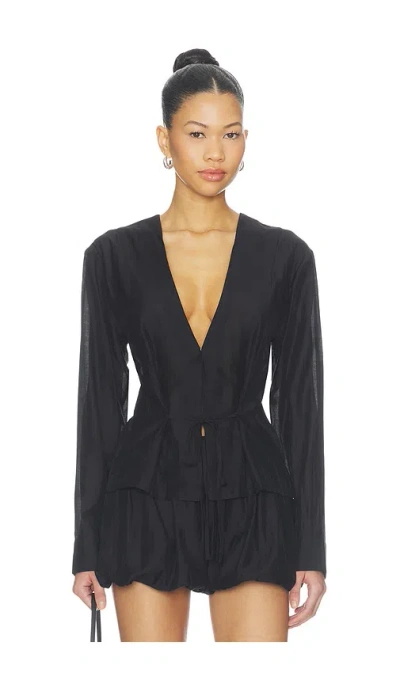 Lovers & Friends Caden Blouse In Black
