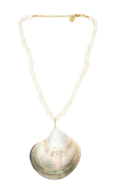 Lovers & Friends Cameron Shell Necklace In Neutral