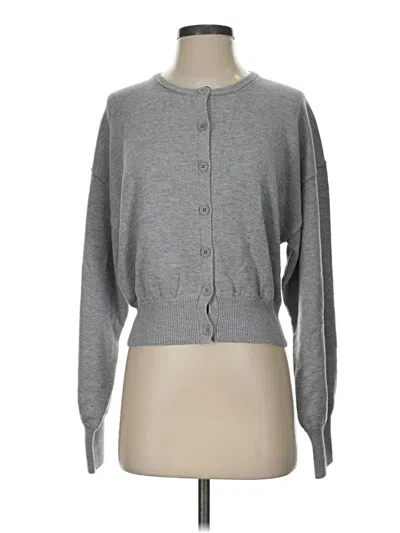Pre-owned Lovers & Friends Cardigan Sweater In Gray