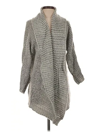 Pre-owned Lovers & Friends Cardigan Sweater In Gray