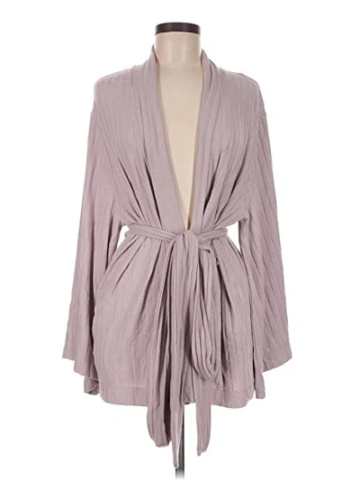 Pre-owned Lovers & Friends Cardigan Sweater In Gray