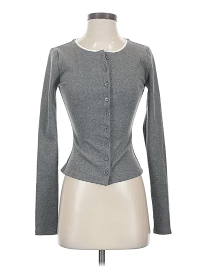 Pre-owned Lovers & Friends Cardigan Sweater In Gray