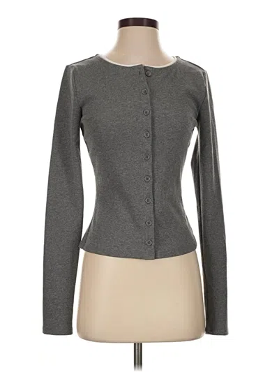 Pre-owned Lovers & Friends Cardigan Sweater In Gray