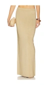 Lovers & Friends Carla Maxi Skirt In Gold