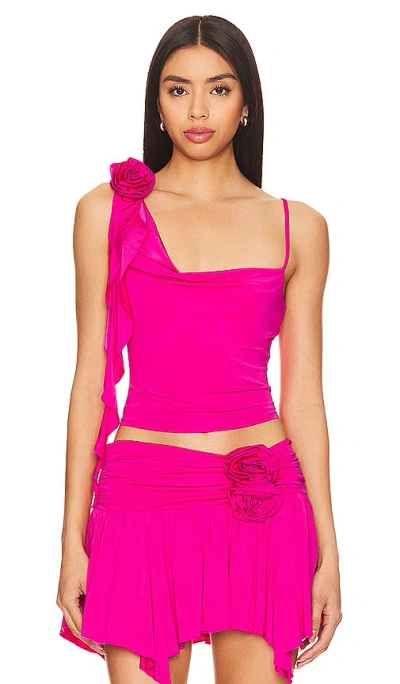 Lovers & Friends Casey Top In Hot Pink