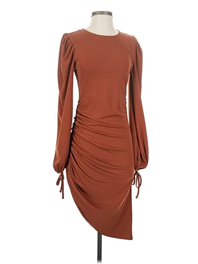 Pre-owned Lovers & Friends Casual Dress In Brown