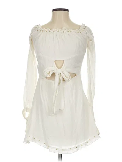 Pre-owned Lovers & Friends Casual Dress In Ivory