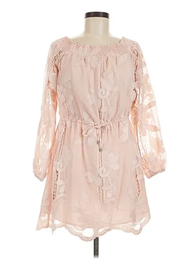 Pre-owned Lovers & Friends Casual Dress In Pink