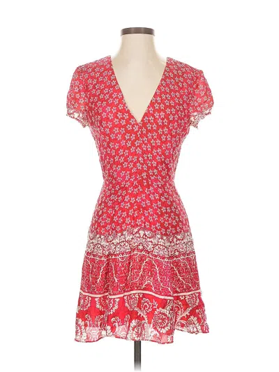 Pre-owned Lovers & Friends Casual Dress In Red