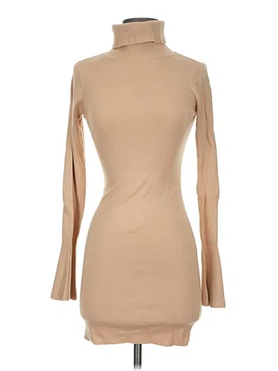 Pre-owned Lovers & Friends Casual Dress In Tan