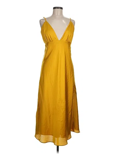 Pre-owned Lovers & Friends Casual Dress In Yellow