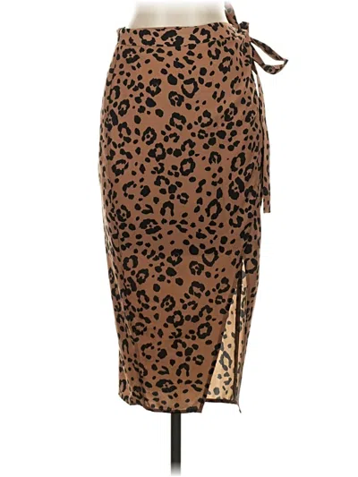 Pre-owned Lovers & Friends Casual Skirt In Brown