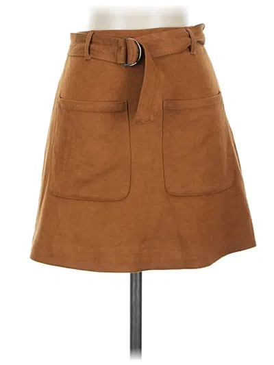 Pre-owned Lovers & Friends Casual Skirt In Brown