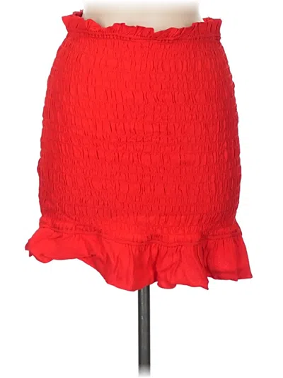 Pre-owned Lovers & Friends Casual Skirt In Red