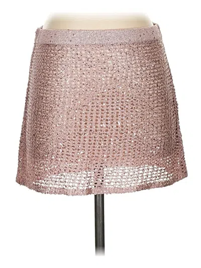 Pre-owned Lovers & Friends Casual Skirt In Silver