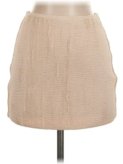 Pre-owned Lovers & Friends Casual Skirt In Tan