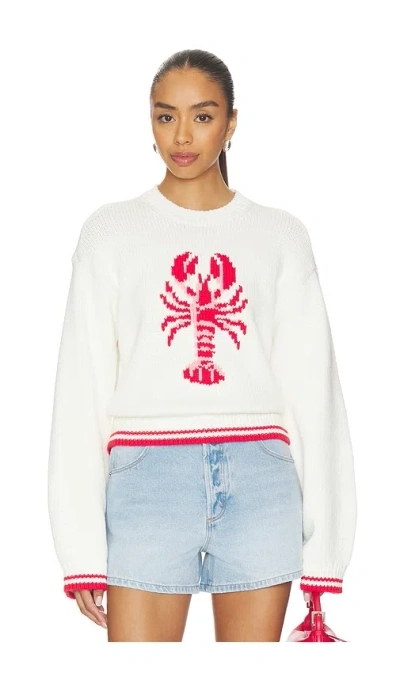 Lovers & Friends Cayden Lobster Sweater In White