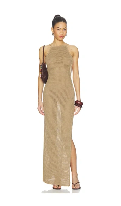 Lovers & Friends Cecille Knit Maxi Dress In Neutral