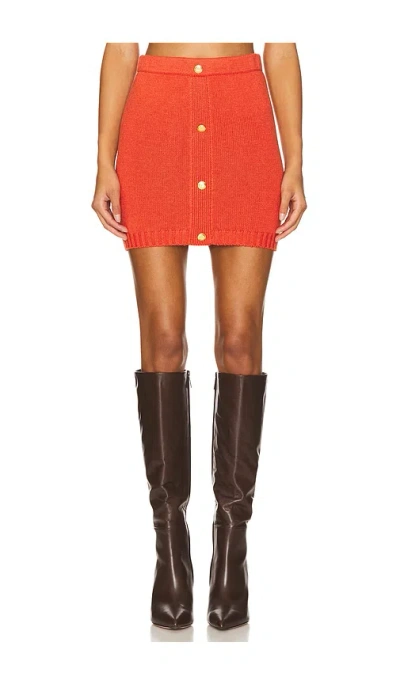 Lovers & Friends Christa Mini Skirt In Red