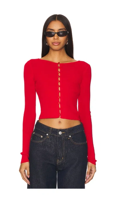 Lovers & Friends Ciara Cardigan In Red