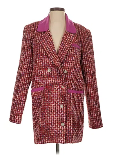 Pre-owned Lovers & Friends Coat In Red
