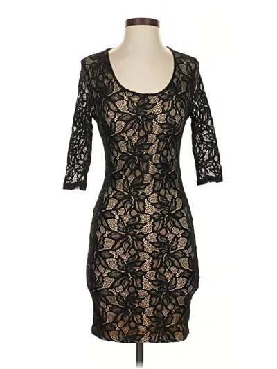 Pre-owned Lovers & Friends Cocktail Dress In Black