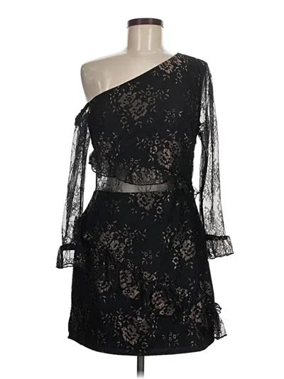Pre-owned Lovers & Friends Cocktail Dress In Black