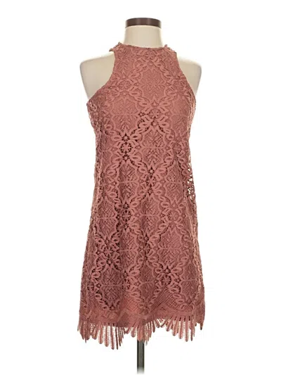 Pre-owned Lovers & Friends Cocktail Dress In Brown