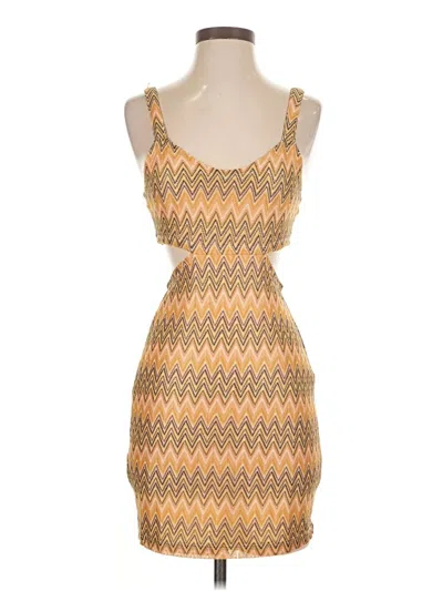 Pre-owned Lovers & Friends Cocktail Dress In Brown