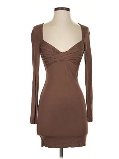 Pre-owned Lovers & Friends Cocktail Dress In Brown