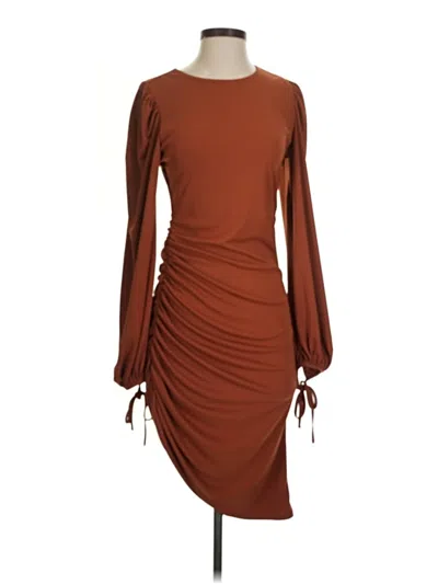 Pre-owned Lovers & Friends Cocktail Dress In Brown