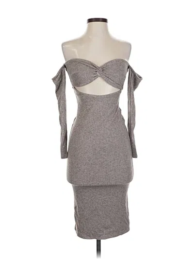 Pre-owned Lovers & Friends Cocktail Dress In Gray