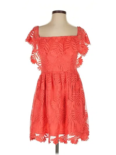 Pre-owned Lovers & Friends Cocktail Dress In Orange