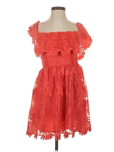 Pre-owned Lovers & Friends Cocktail Dress In Orange