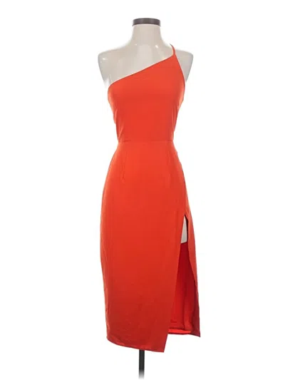 Pre-owned Lovers & Friends Cocktail Dress In Orange